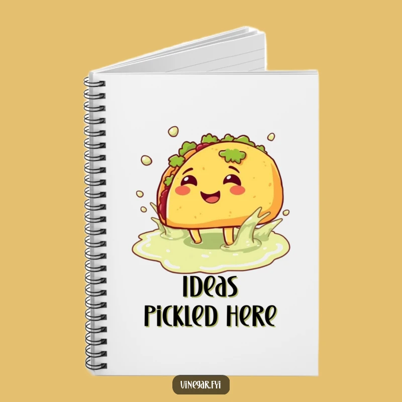 Funny Taco Splash Notebook: Jot Down Ideas with Zesty Humor