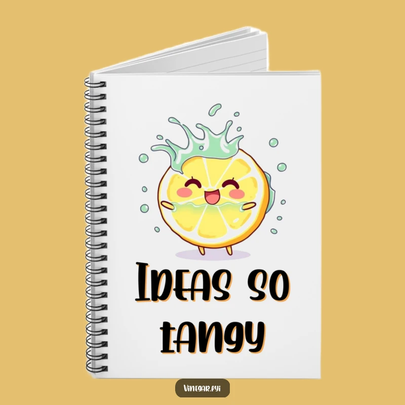 Funny Lemon Slice Notebook - Jot Down Ideas with Zesty Citrus Wit!