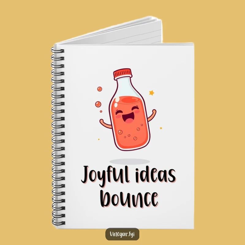 Funny Giggling Bottle Notebook: Red Liquid Joy, Perfect Happy Gift