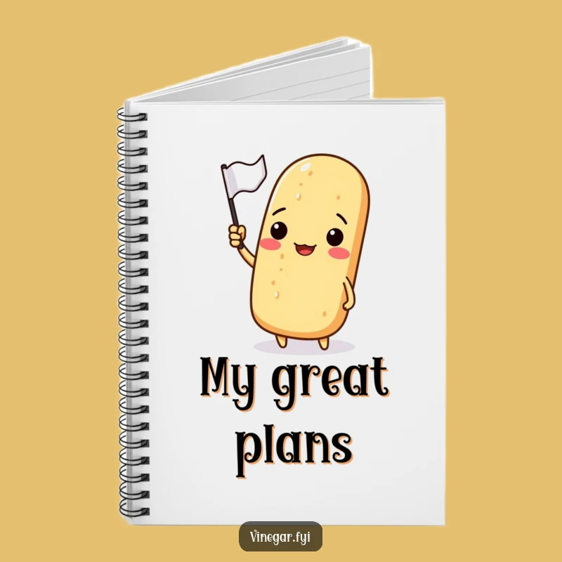 Funny Baguette Waving Flag Notebook: Jot Down Your Ideas
