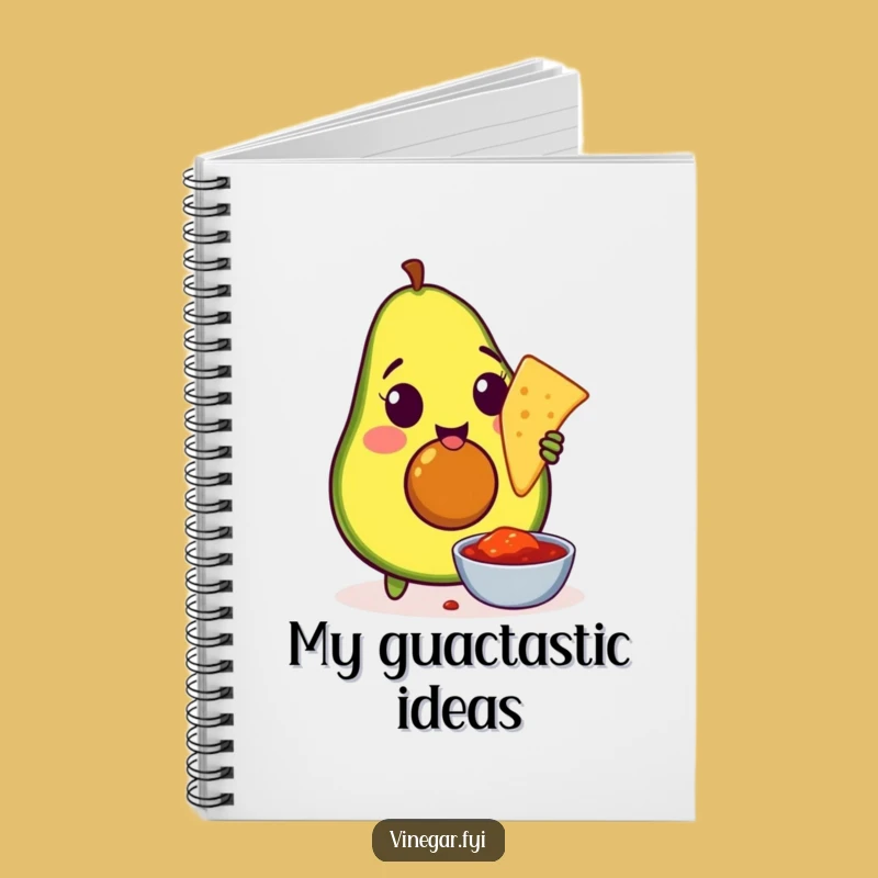 Funny Avocado Chip Dip Notebook: Amused Snack Journal for Doodling