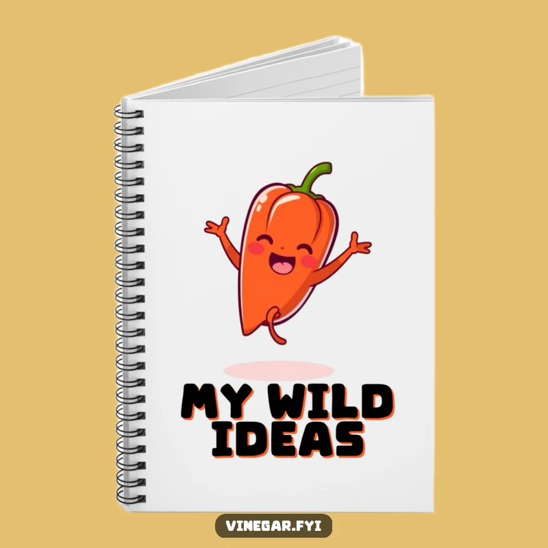 Funny Kawaii Pepper Notebook: Jot Down Ideas with Zest
