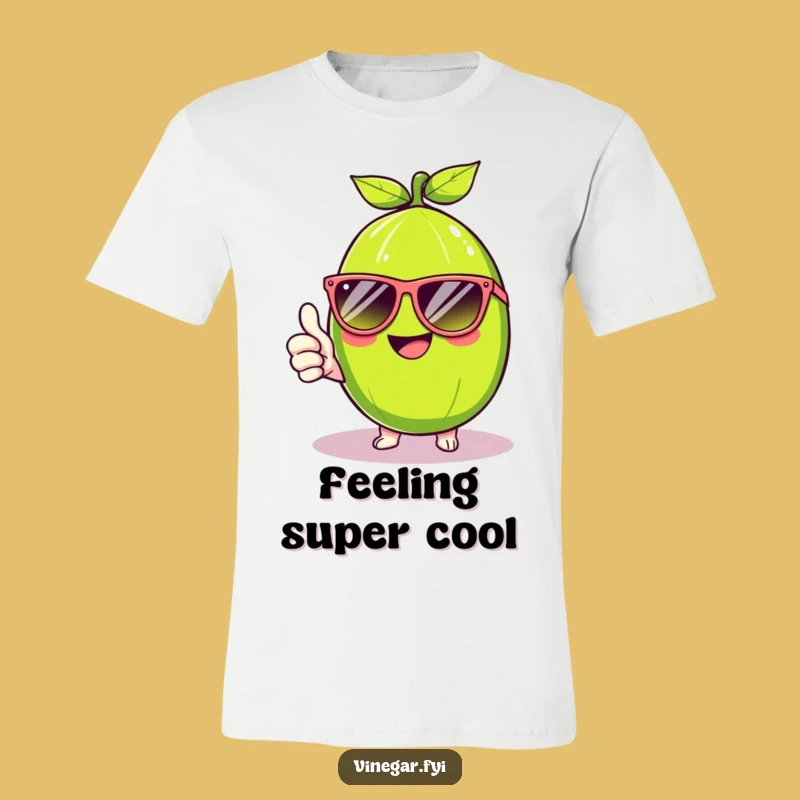 Funny Kawaii Lime Shades T-Shirt - Cool Citrus & Thumbs Up Tee