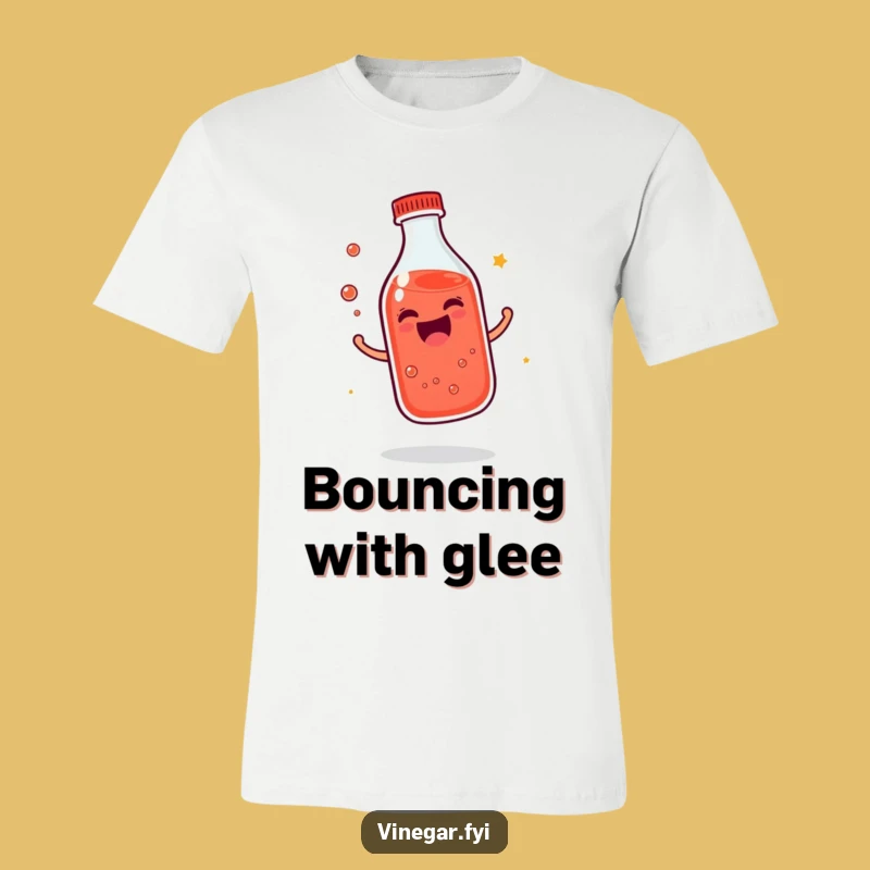 Funny Giggling Bottle T-Shirt: Red Liquid Joy, Perfect Happy Gift