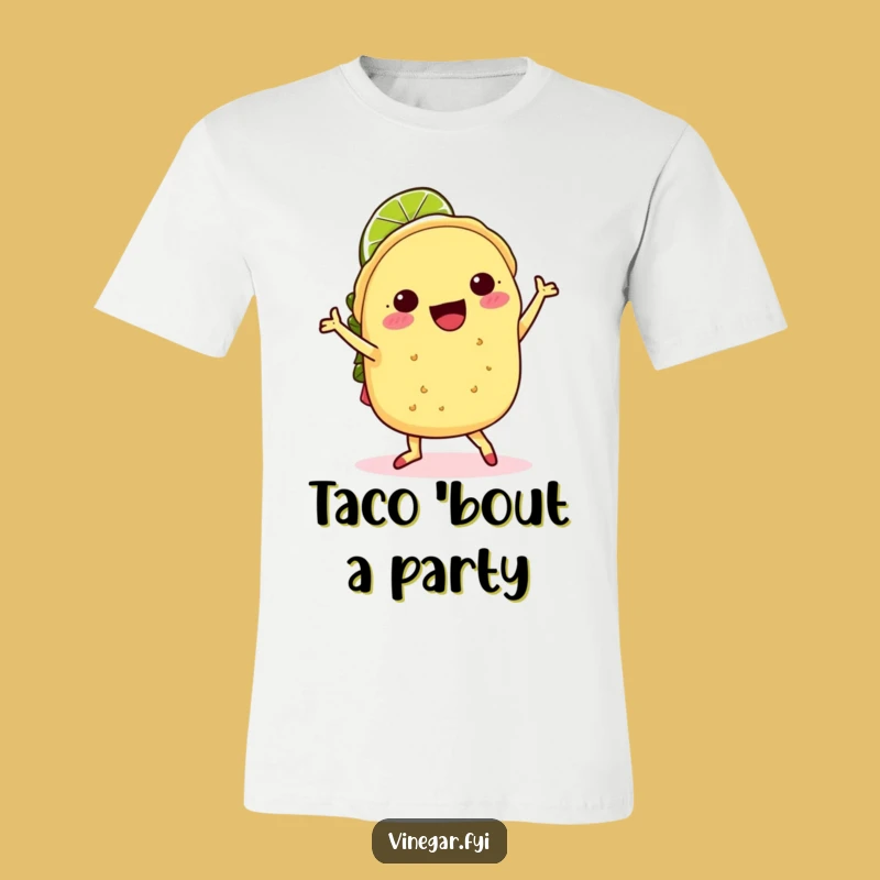 Funny Kawaii Taco Jig T-Shirt - Eat, Dance, & Be Merry Tee