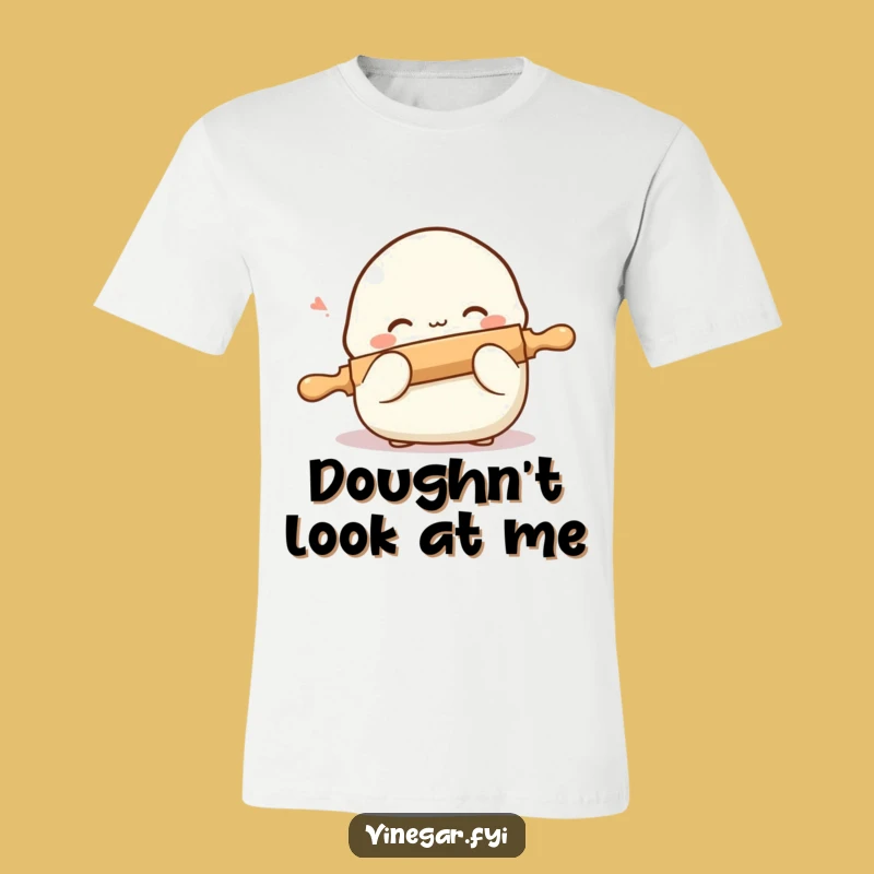 Funny Shy Dumpling T-Shirt: Cute Blushing Foodie Apparel for a Bashful Charm