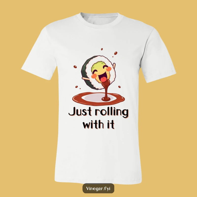 Funny Sushi Cartwheel T-Shirt - Wearable Fun for Foodies