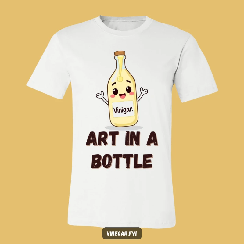 Funny Vinegar Artist T-Shirt - Express Yourself with Humor