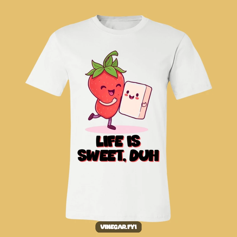 Funny Strawberry Dancing T-Shirt - Wearable Sweetness and Merriment