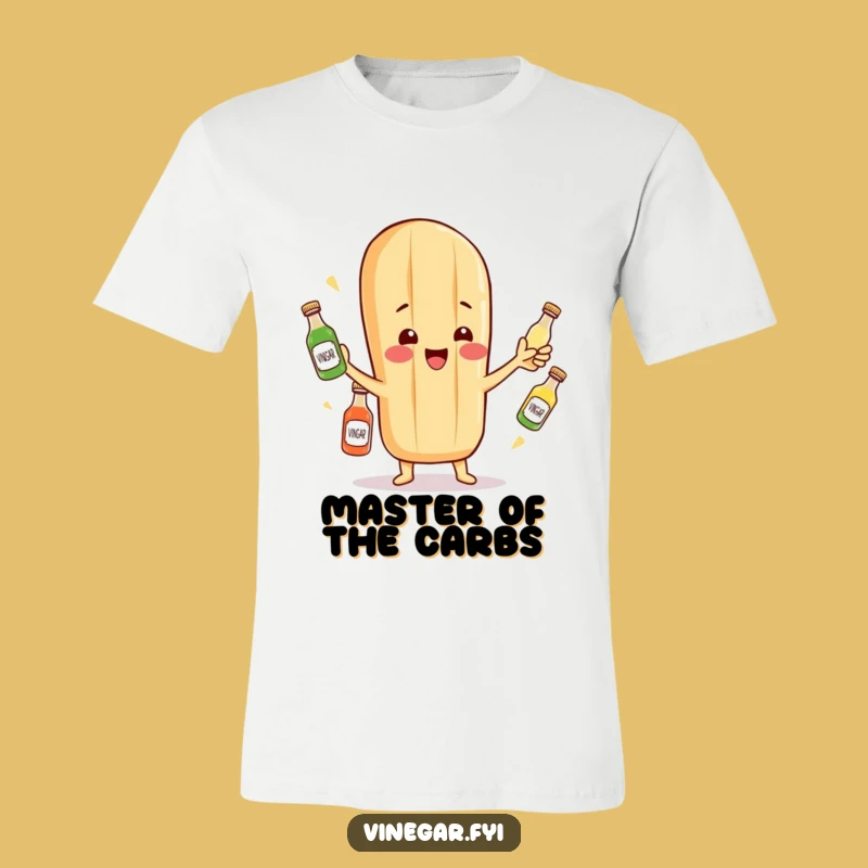 Funny Baguette Juggling T-Shirt: Comedic Food Apparel for Fun Lovers