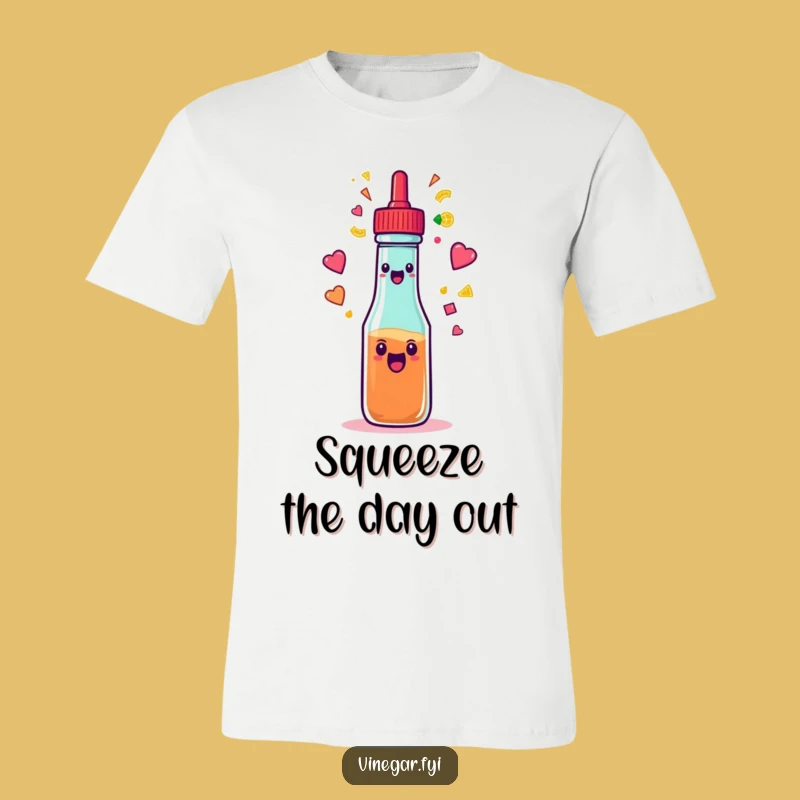 Funny Condiment Spray T-Shirt: Wear Your Colorful Joy with This Hilarious Tee