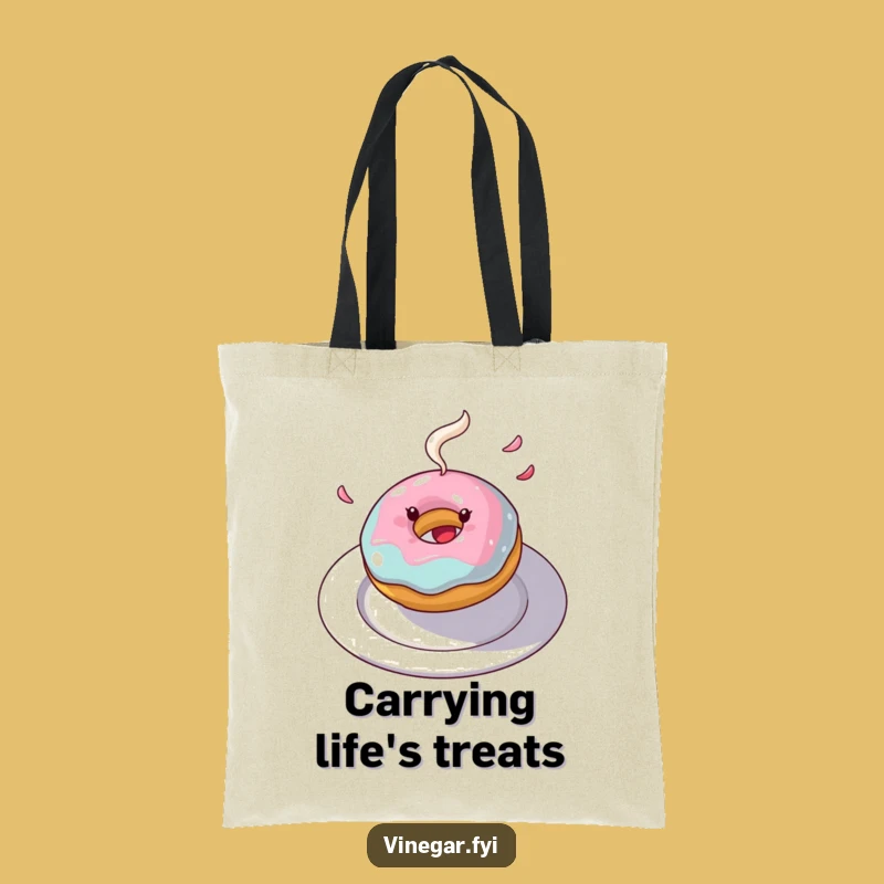 Funny Donut Tote Bag: Carry Joy with Sweet Frosting Style, Great Gift
