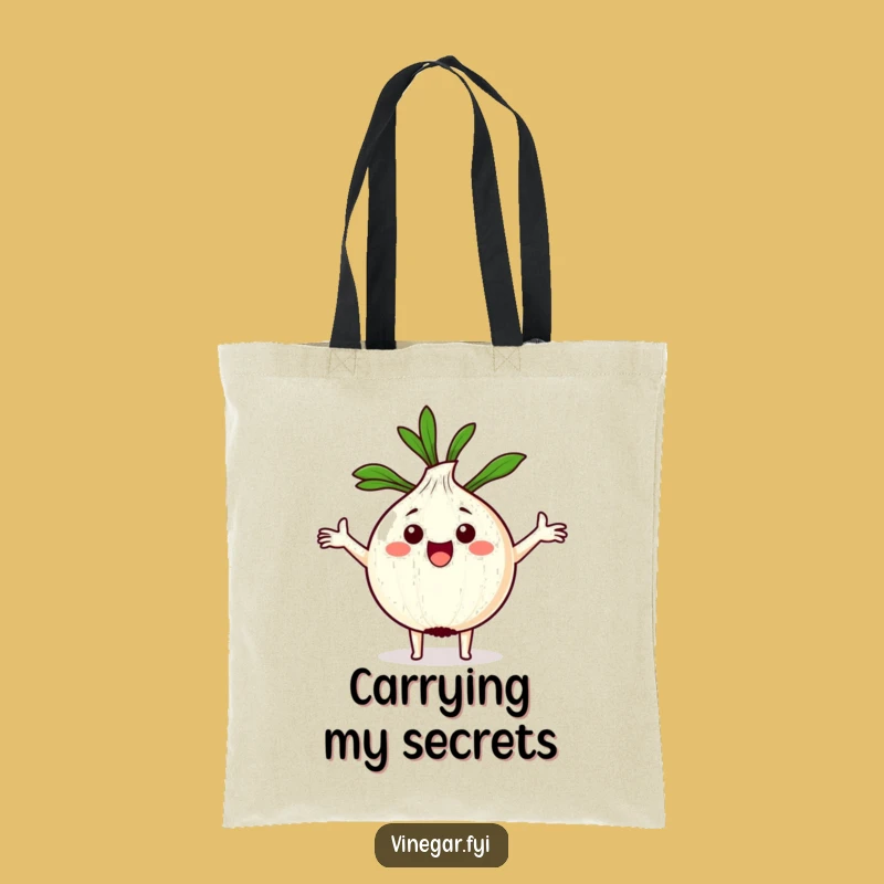 Funny Kawaii Onion Tote Bag: Carry Your Recipes with Flair