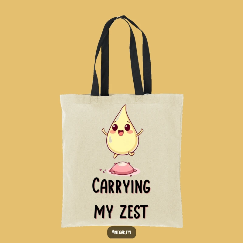 Funny Vinegar Drop Tote Bag - Carry Your Fun with Style