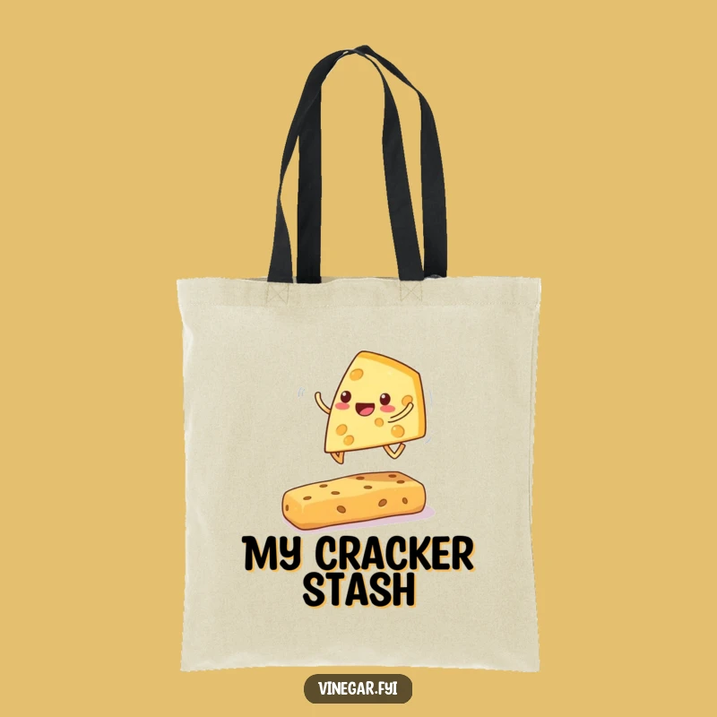Funny Cheese Wedge Tote Bag: Carry Snacks with Cheerful Style, Great Gift