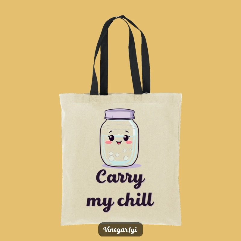 Funny Content Jar Tote Bag: Clear Liquid Sway, Perfect Relaxed Gift