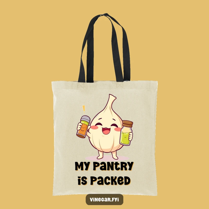Funny Garlic Vinaigrette Tote Bag - Your Go-To for Stylish, Humorous Hauls!