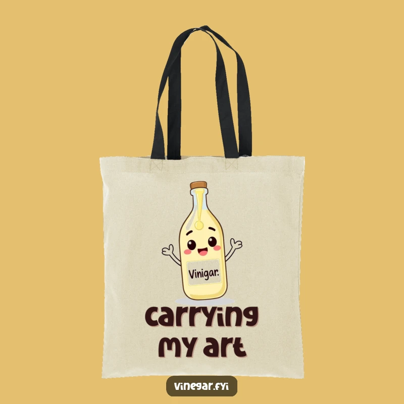 Funny Vinegar Artist Tote Bag - Carry Your Creations in Style